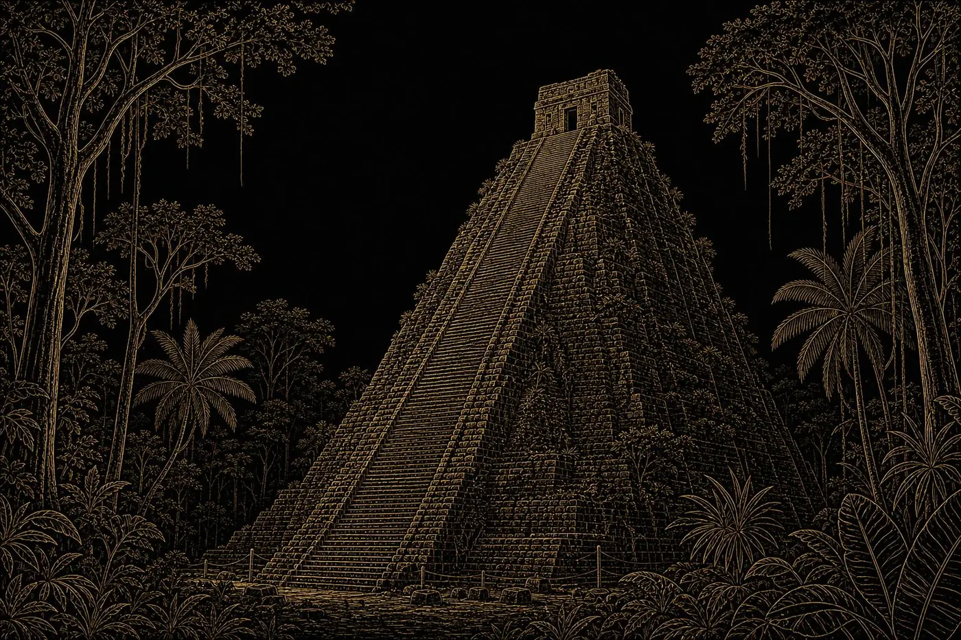 Cobá Maya ruins deep in the jungle